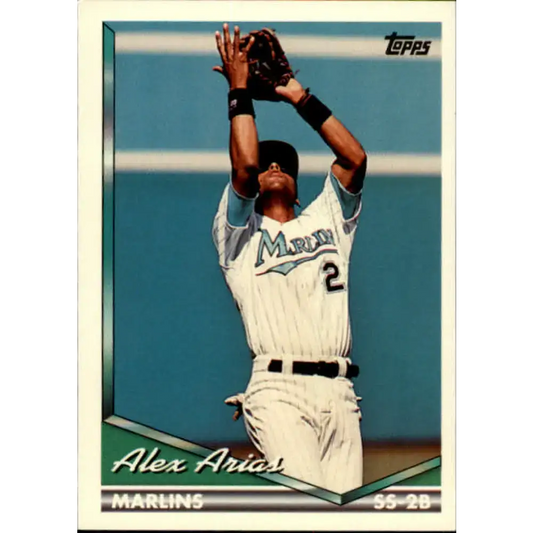1994 Topps #104 Alex Arias EX Excellent Florida Marlins Baseball Card - Baseball Card Single