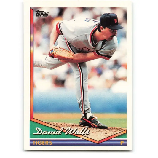 1994 Topps #105 David Wells EX Excellent Detroit Tigers Baseball Card