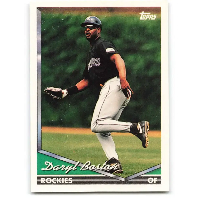1994 Topps #106 Daryl Boston EX Excellent Colorado Rockies Baseball Card - Baseball Card Single