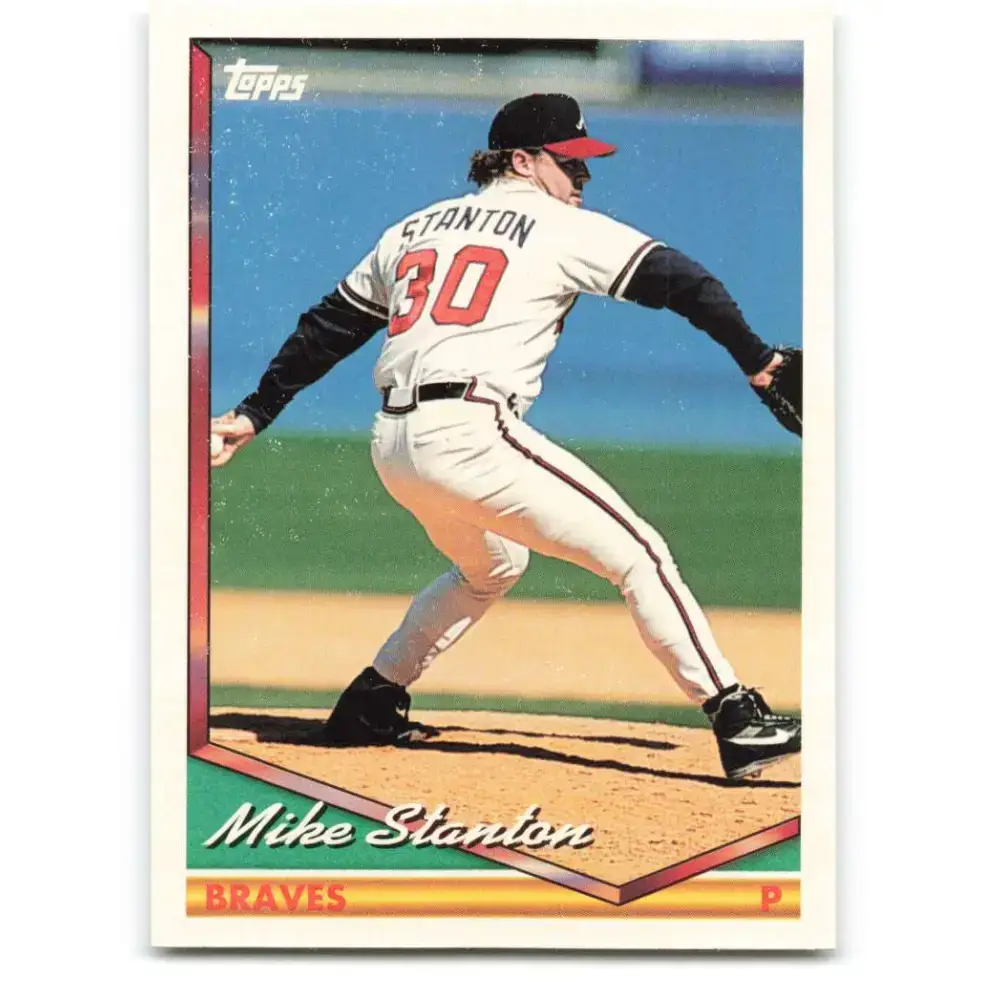 1994 Topps #107 Mike Stanton EX Excellent Atlanta Braves Baseball Card