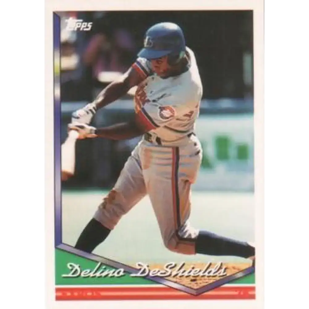 1994 Topps #109a Delino DeShields EX Excellent Baseball Card - Baseball Card Single