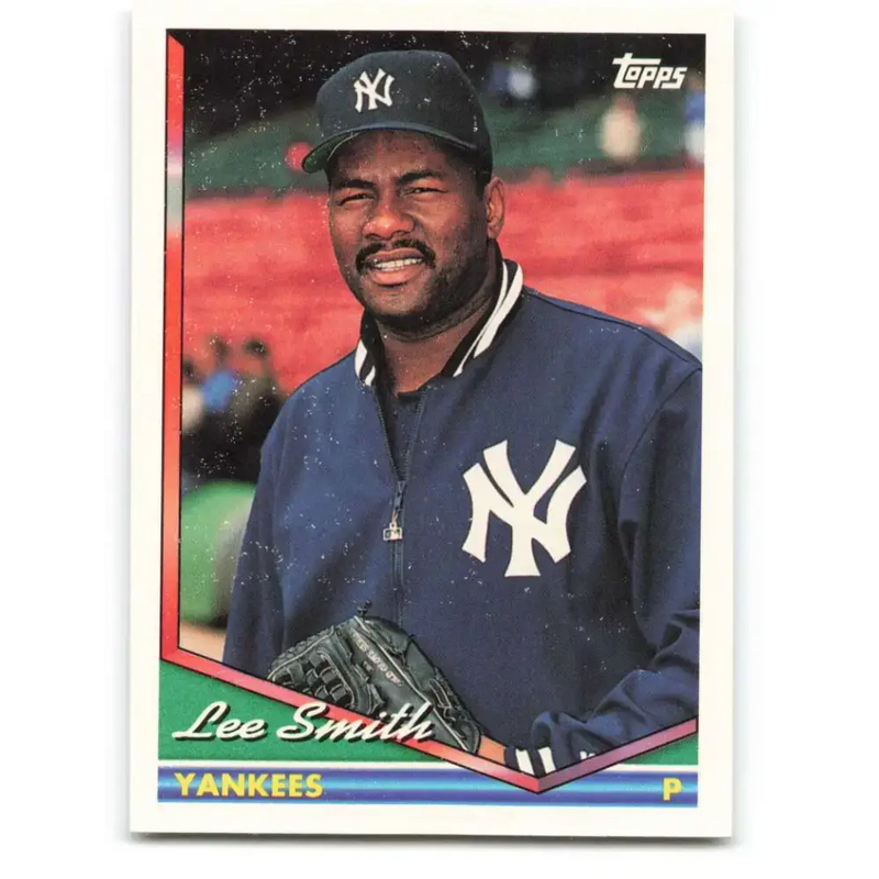 1994 Topps #110 Lee Smith EX Excellent New York Yankees Baseball Card - Baseball Card Single