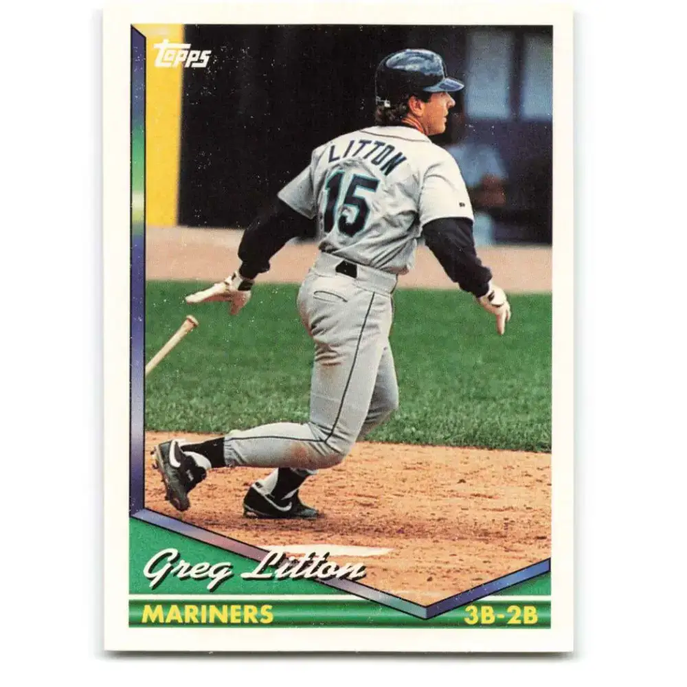 1994 Topps #111 Greg Litton EX Excellent Seattle Mariners Baseball Card - Baseball Card Single