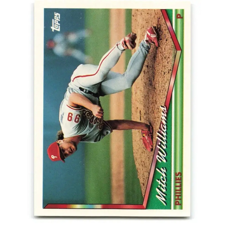 1994 Topps #114 Mitch Williams EX Excellent Philadelphia Phillies Baseball Card - Baseball Card Single
