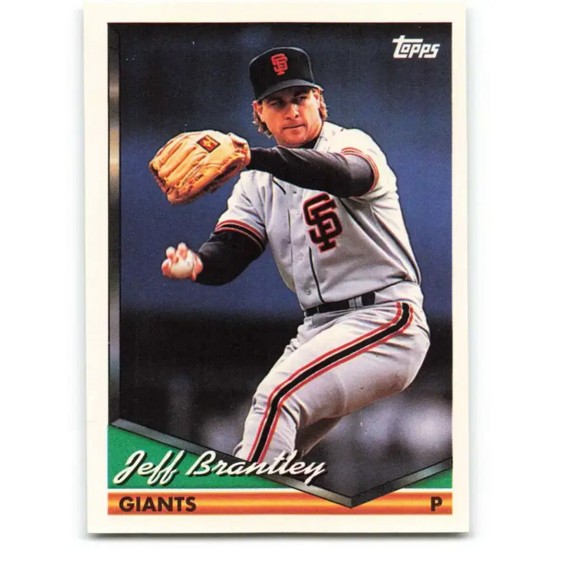 1994 Topps #116 Jeff Brantley EX Excellent San Francisco Giants Baseball Card - Baseball Card Single