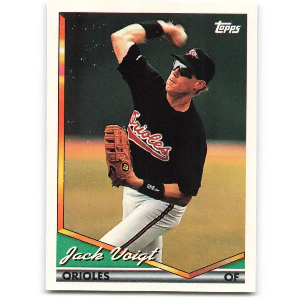 1994 Topps #117 Jack Voigt EX Excellent Baltimore Orioles Baseball Card - Baseball Card Single