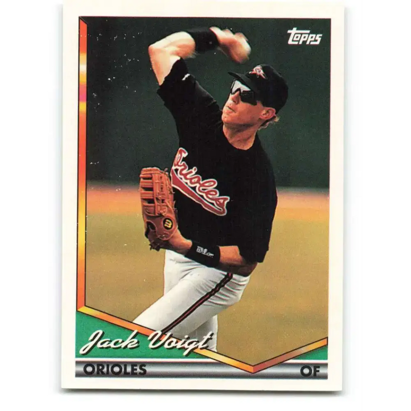 1994 Topps #117 Jack Voigt EX Excellent Baltimore Orioles Baseball Card - Baseball Card Single