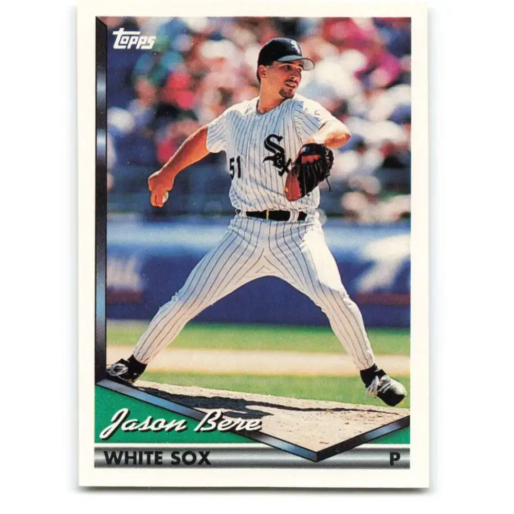 1994 Topps #118 Jason Bere EX Excellent Chicago White Sox Baseball Card - Baseball Card Single