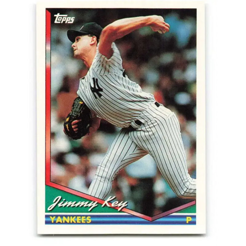 1994 Topps #120 Jimmy Key EX Excellent New York Yankees Baseball Card - Baseball Card Single