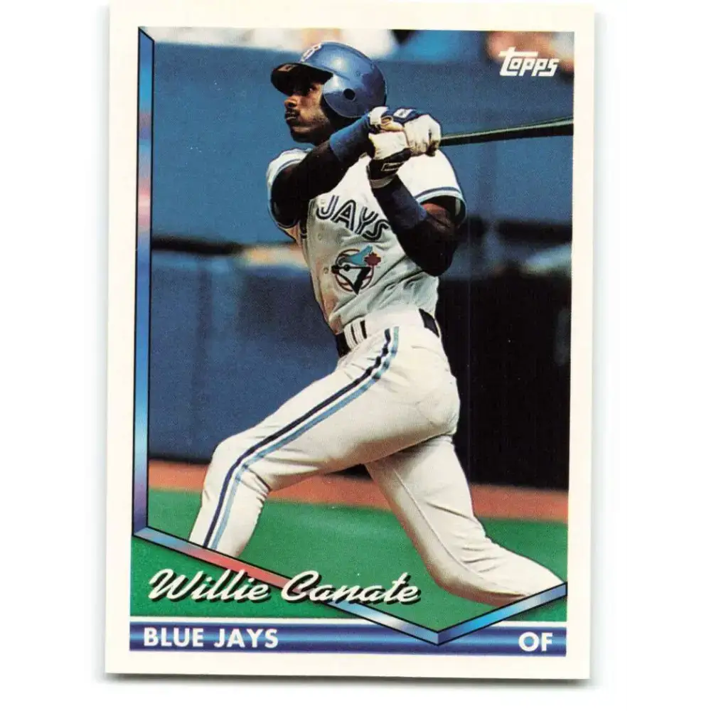 1994 Topps #124 Willie Canate EX Excellent Toronto Blue Jays Baseball Card - Baseball Card Single