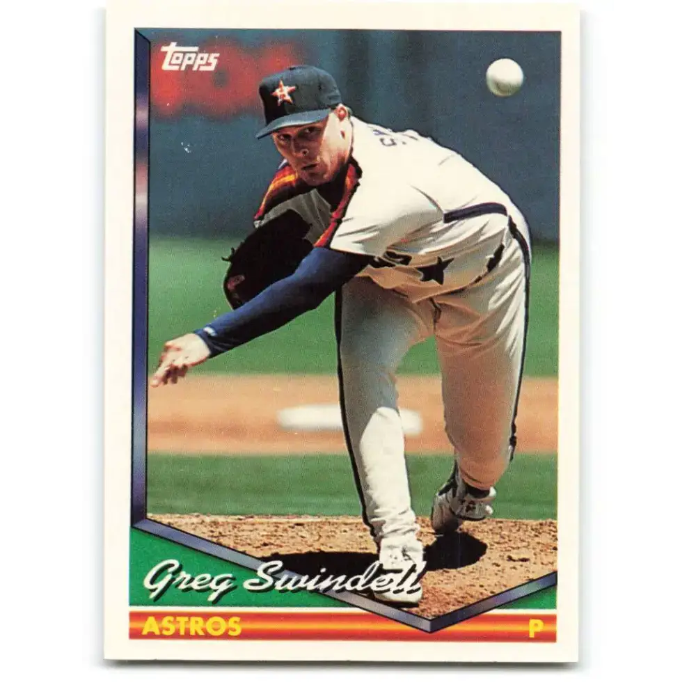 1994 Topps #125 Greg Swindell EX Excellent Houston Astros Baseball Card - Baseball Card Single