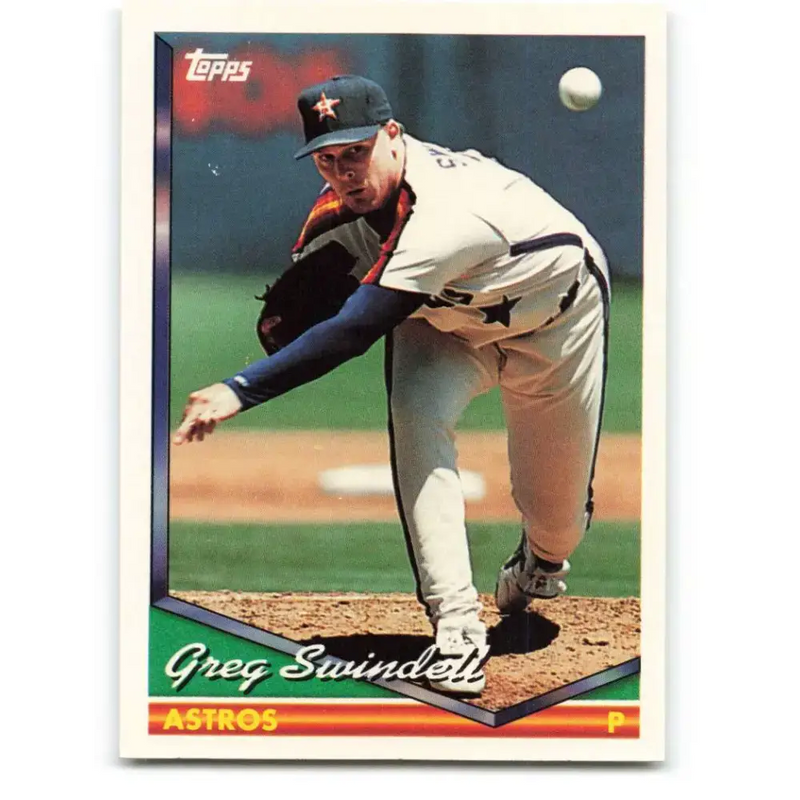 1994 Topps #125 Greg Swindell EX Excellent Houston Astros Baseball Card - Baseball Card Single