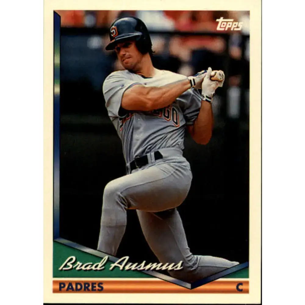 1994 Topps #127 Brad Ausmus EX Excellent San Diego Padres Baseball Card - Baseball Card Single