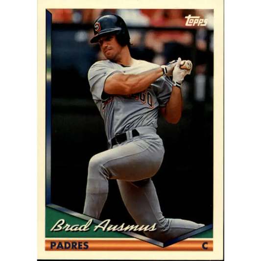 1994 Topps #127 Brad Ausmus EX Excellent San Diego Padres Baseball Card - Baseball Card Single