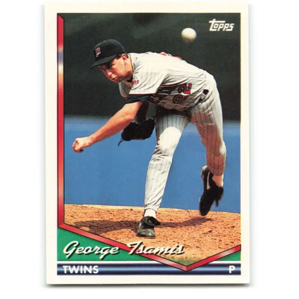 1994 Topps #128 George Tsamis EX Excellent Minnesota Twins Baseball Card - Baseball Card Single