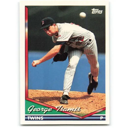 1994 Topps #128 George Tsamis EX Excellent Minnesota Twins Baseball Card