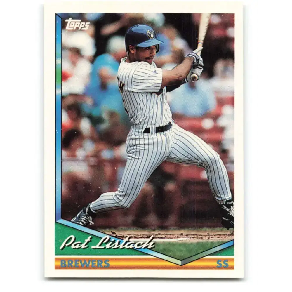 1994 Topps #130 Pat Listach EX Excellent Milwaukee Brewers Baseball Card - Baseball Card Single