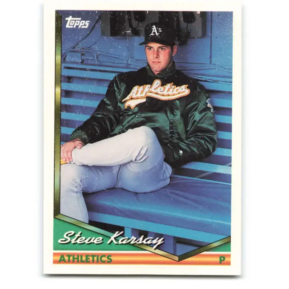 1994 Topps #131 Steve Karsay EX Excellent Oakland Athletics Baseball Card - Baseball Card Single
