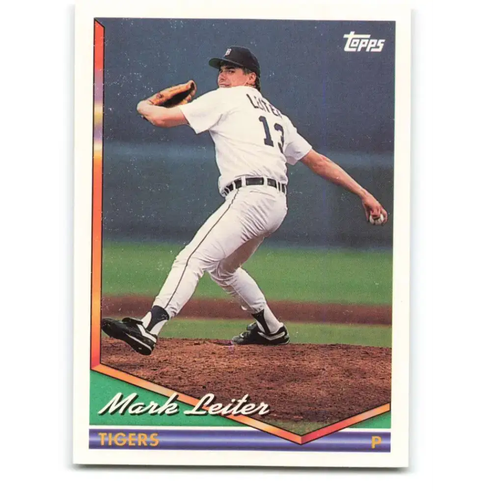 1994 Topps #133 Mark Leiter EX Excellent Detroit Tigers Baseball Card - Baseball Card Single