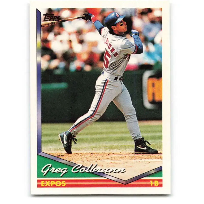 1994 Topps #134 Greg Colbrunn EX Excellent Montreal Expos Baseball Card - Baseball Card Single