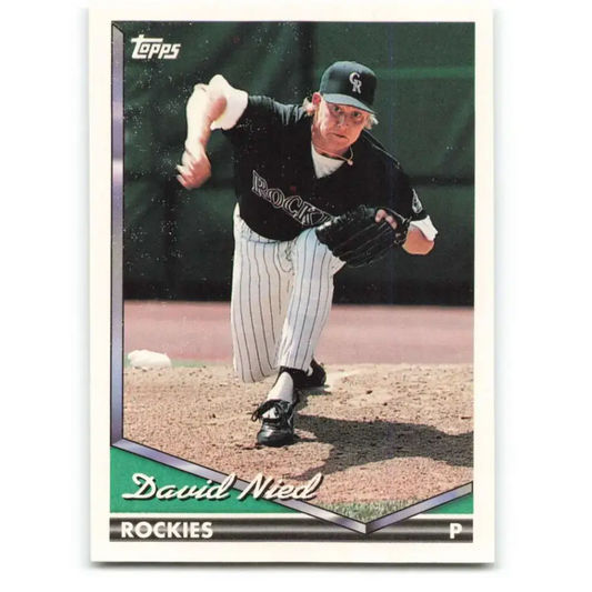1994 Topps #135 David Nied EX Excellent Colorado Rockies Baseball Card