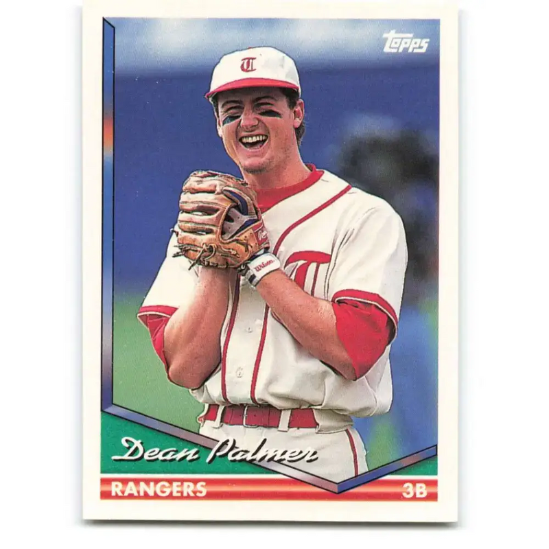 1994 Topps #136 Dean Palmer EX Excellent Texas Rangers Baseball Card - Baseball Card Single