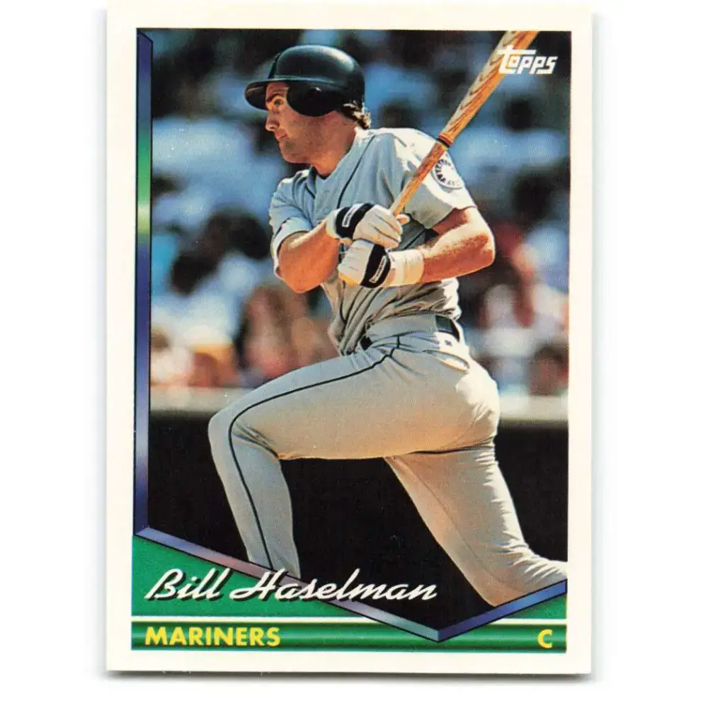 1994 Topps #138 Bill Haselman EX Excellent Seattle Mariners Baseball Card - Baseball Card Single
