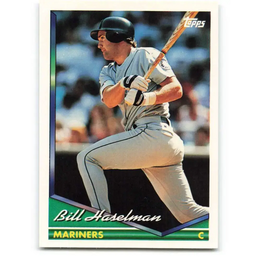1994 Topps #138 Bill Haselman EX Excellent Seattle Mariners Baseball Card - Baseball Card Single