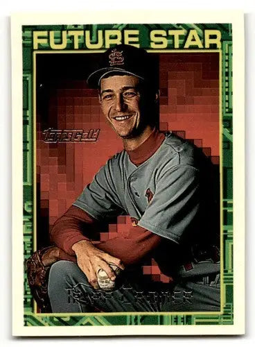 Original gloss Tripp Cromer Cardinals baseball card showing a smiling player
