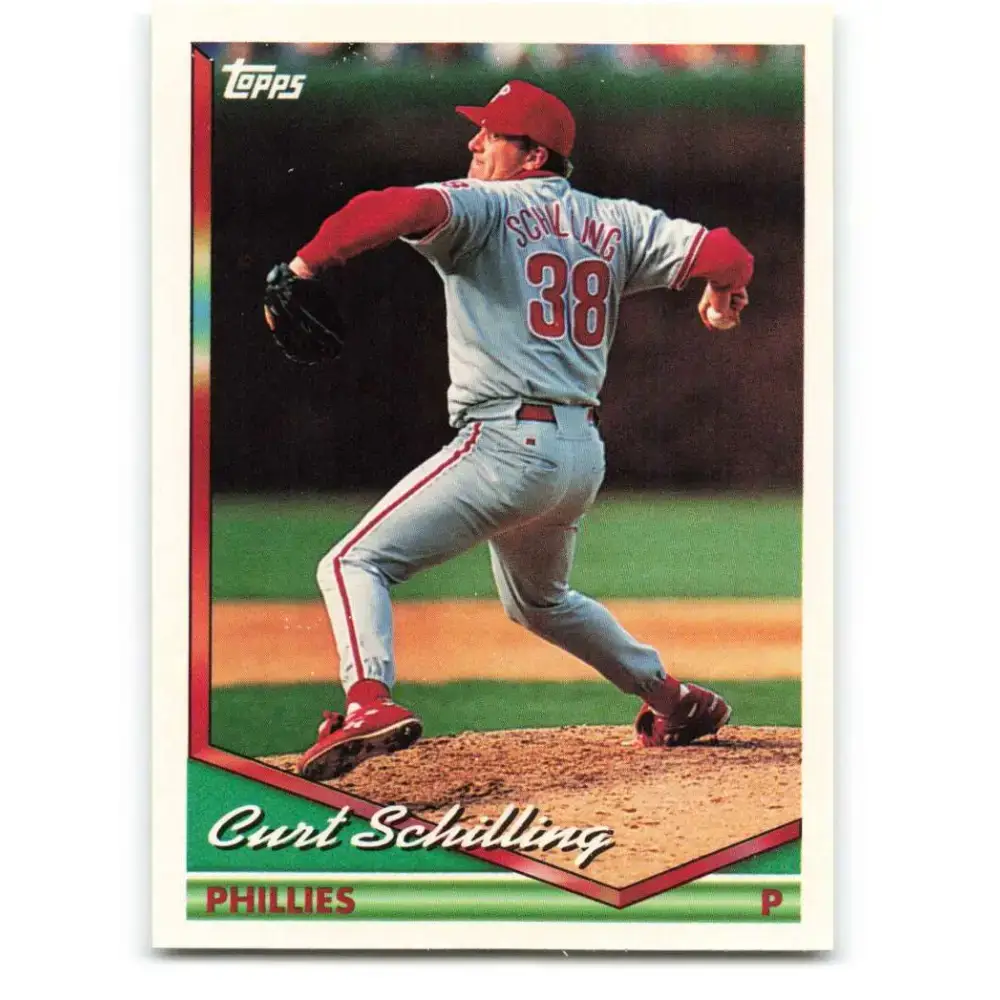 1994 Topps #142 Curt Schilling EX Excellent Philadelphia Phillies Baseball Card - Baseball Card Single
