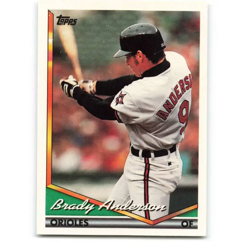 1994 Topps #145 Brady Anderson EX Excellent Baltimore Orioles Baseball Card - Baseball Card Single