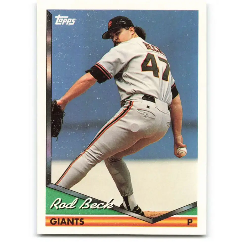 1994 Topps #146 Rod Beck EX Excellent San Francisco Giants Baseball Card - Baseball Card Single
