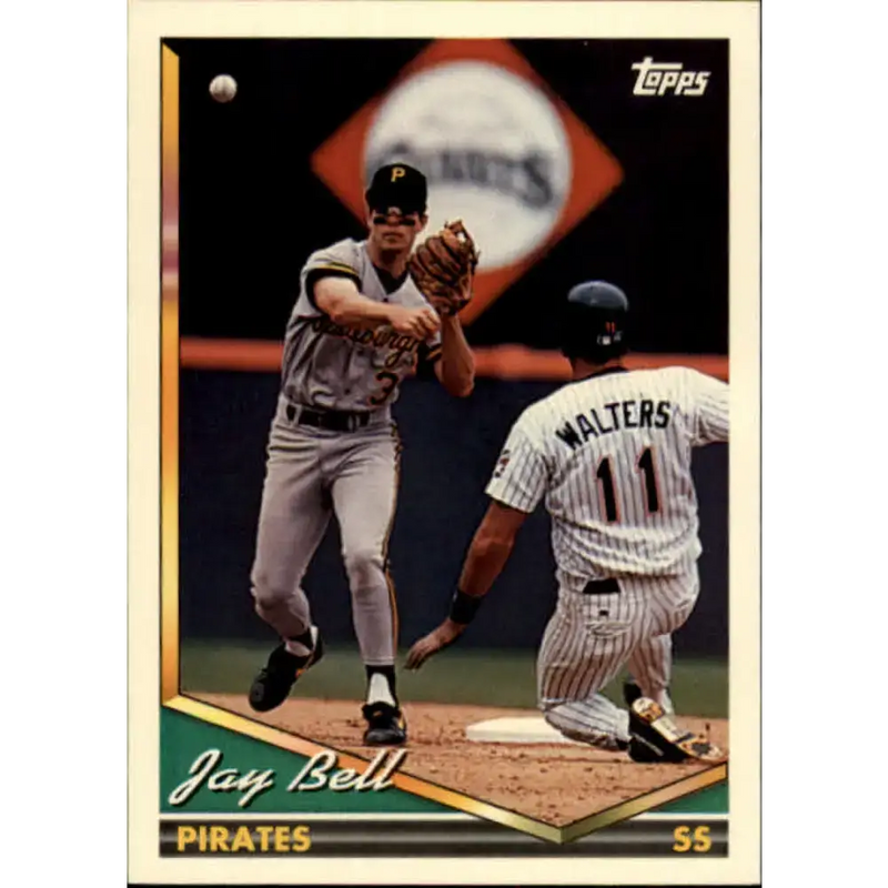 1994 Topps #15 Jay Bell EX Excellent Pittsburgh Pirates Baseball Card - Baseball Card Single