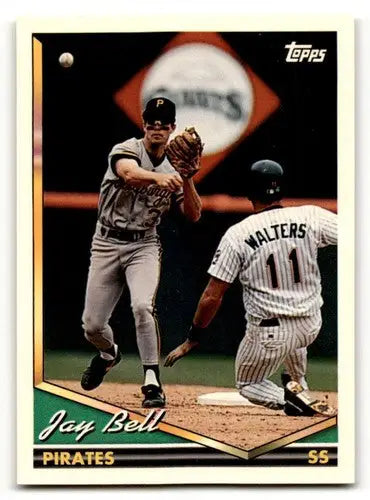 Baseball card of Jay Bell Pittsburgh Pirates 1994 Topps #15 collectible card