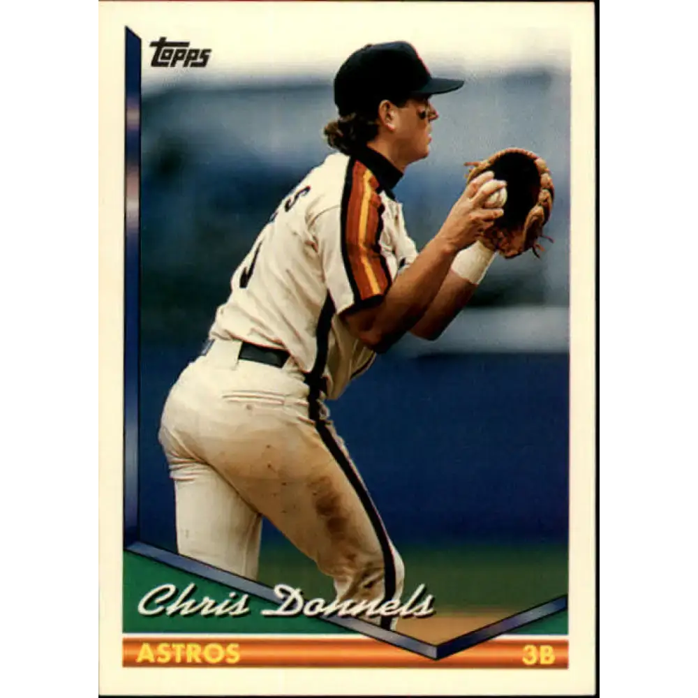 1994 Topps #153 Chris Donnels EX Excellent Houston Astros Baseball Card - Baseball Card Single