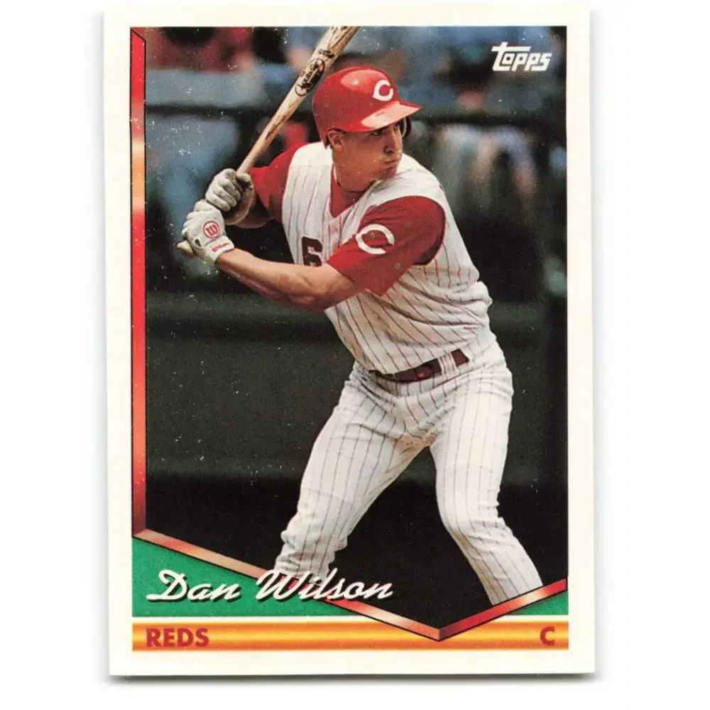1994 Topps #154 Dan Wilson EX Excellent Cincinnati Reds Baseball Card - Baseball Card Single