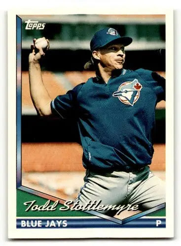 Original gloss 1990 Topps Todd Stottlemyre NRMT baseball card Toronto Blue Jays
