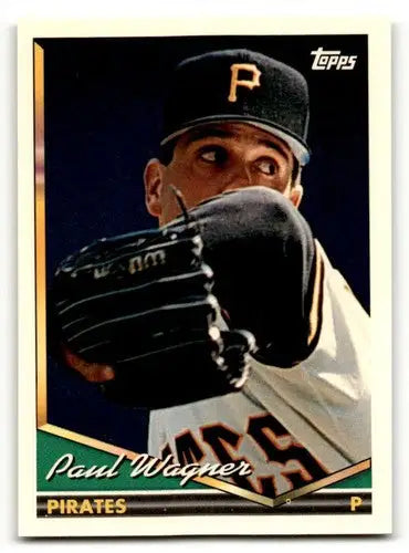 Vintage baseball card featuring Paul Wagner of the Pittsburgh Pirates with original gloss