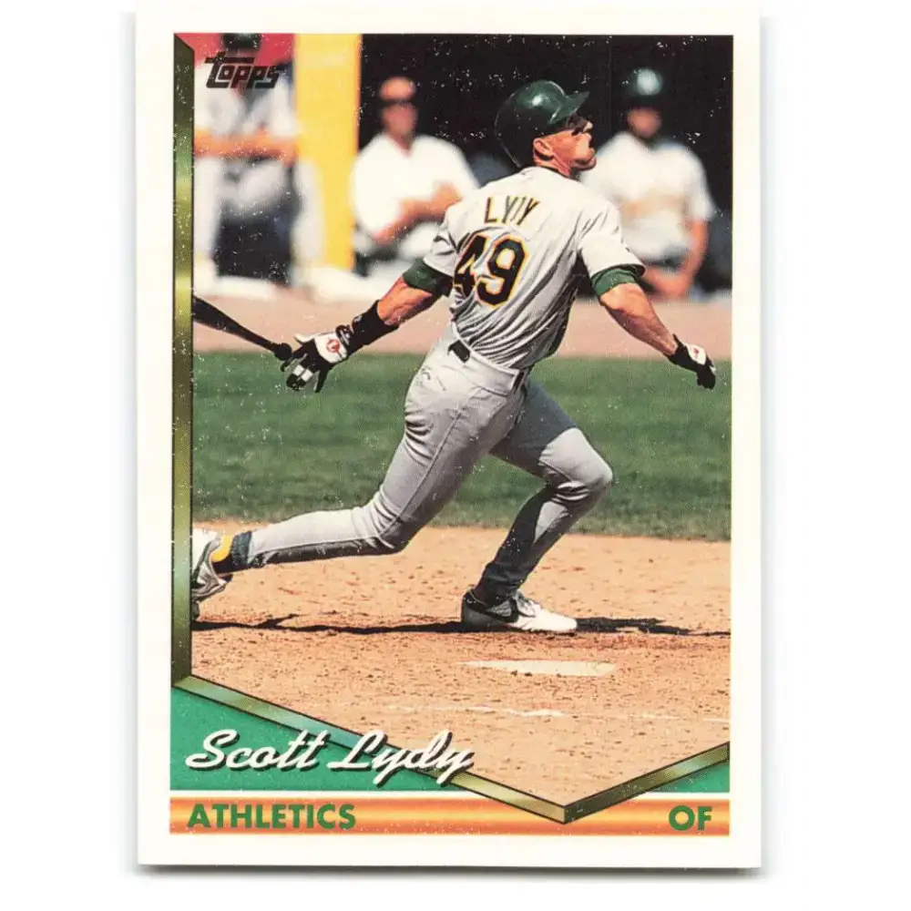 1994 Topps #160 Scott Lydy EX Excellent Oakland Athletics Baseball Card - Baseball Card Single