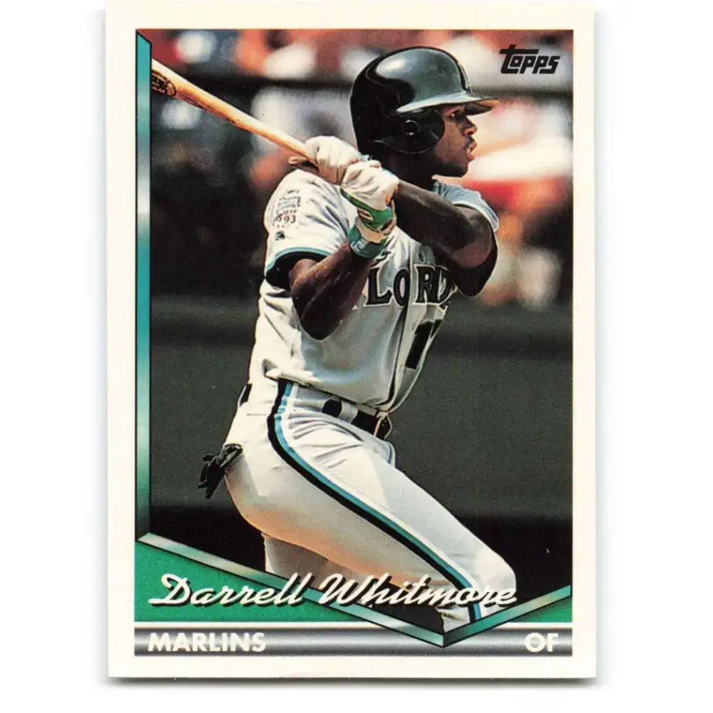 1994 Topps #161 Darrell Whitmore EX Excellent Florida Marlins Baseball Card - Baseball Card Single
