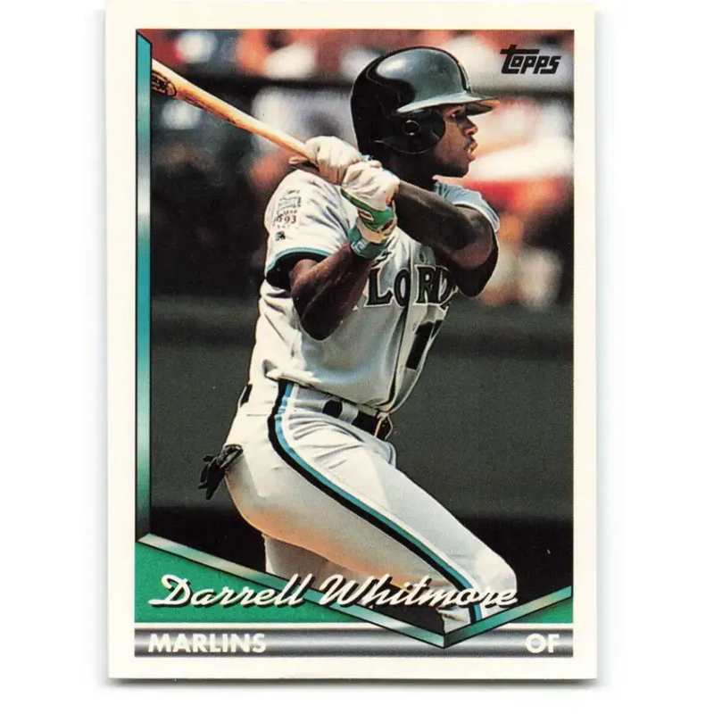 1994 Topps #161 Darrell Whitmore EX Excellent Florida Marlins Baseball Card - Baseball Card Single