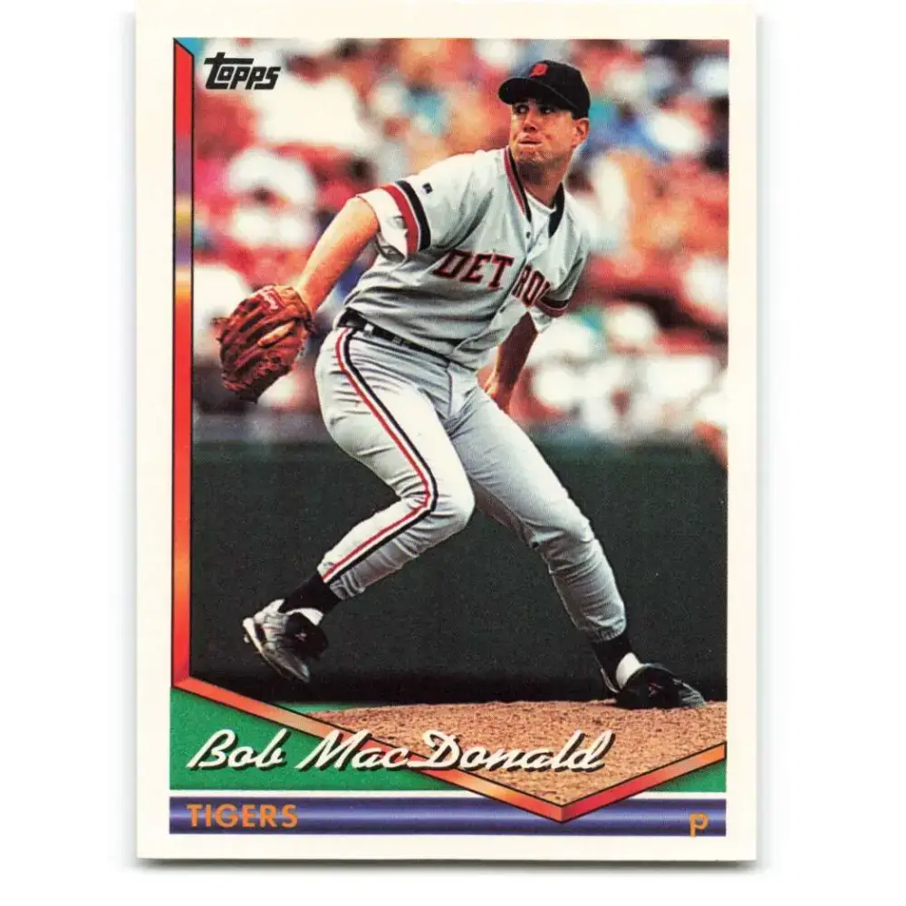 1994 Topps #162 Bob MacDonald EX Excellent Detroit Tigers Baseball Card - Baseball Card Single