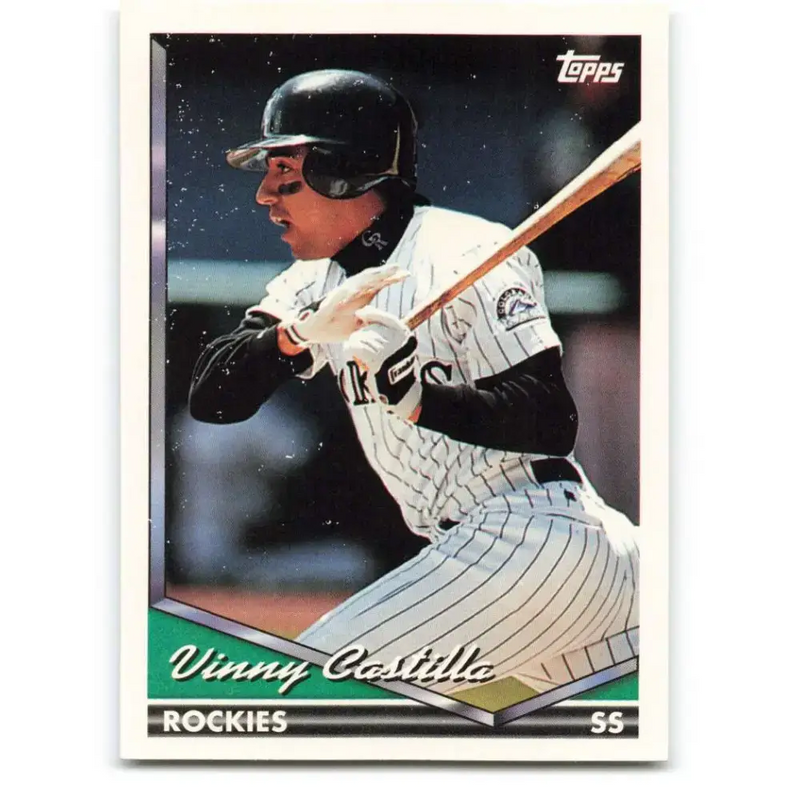 1994 Topps #163 Vinny Castilla EX Excellent Colorado Rockies Baseball Card - Baseball Card Single