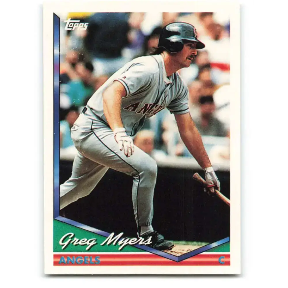 1994 Topps #171 Greg Myers EX Excellent California Angels Baseball Card - Baseball Card Single
