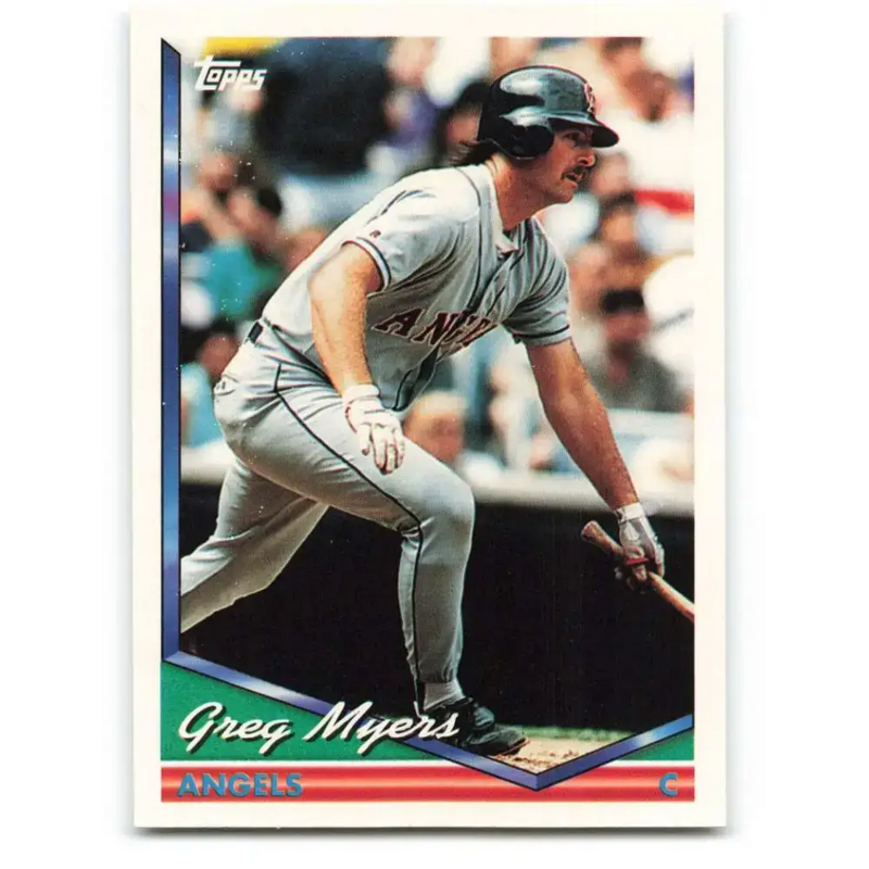 1994 Topps #171 Greg Myers EX Excellent California Angels Baseball Card - Baseball Card Single