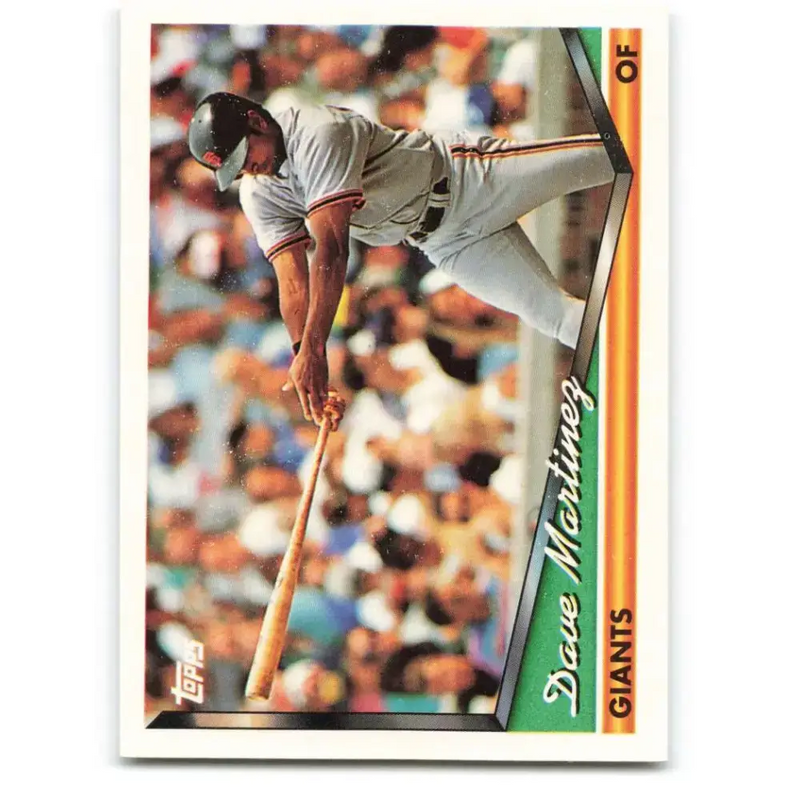 1994 Topps #174 Dave Martinez EX Excellent San Francisco Giants Baseball Card - Baseball Card Single