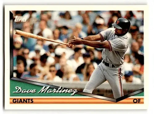 Vintage 1994 Topps Dave Martinez San Francisco Giants baseball card with original gloss