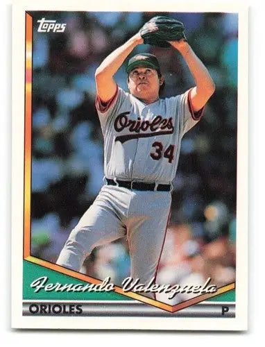 1994 Topps #175 Fernando Valenzuela NM Near Mint Orioles ID:82501 - Baseball Card Single