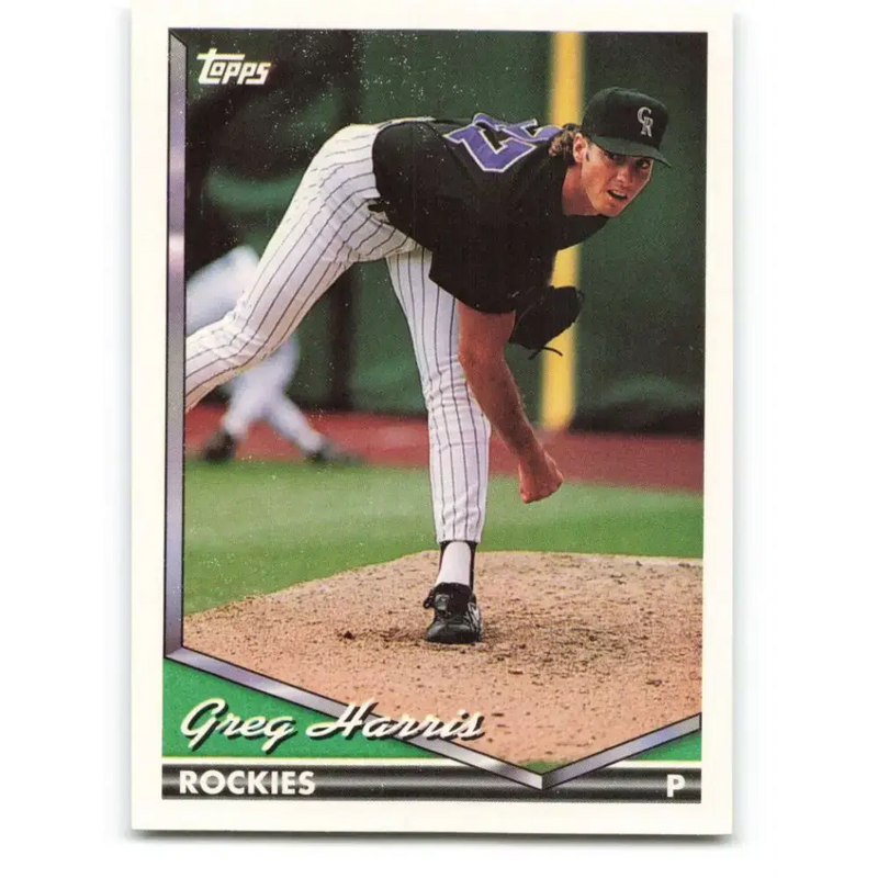 1994 Topps #18 Greg Harris EX Excellent Colorado Rockies Baseball Card - Baseball Card Single