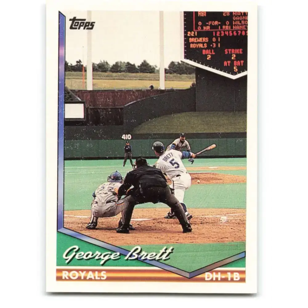 1994 Topps #180 George Brett EX Excellent Kansas City Royals Baseball Card - Baseball Card Single